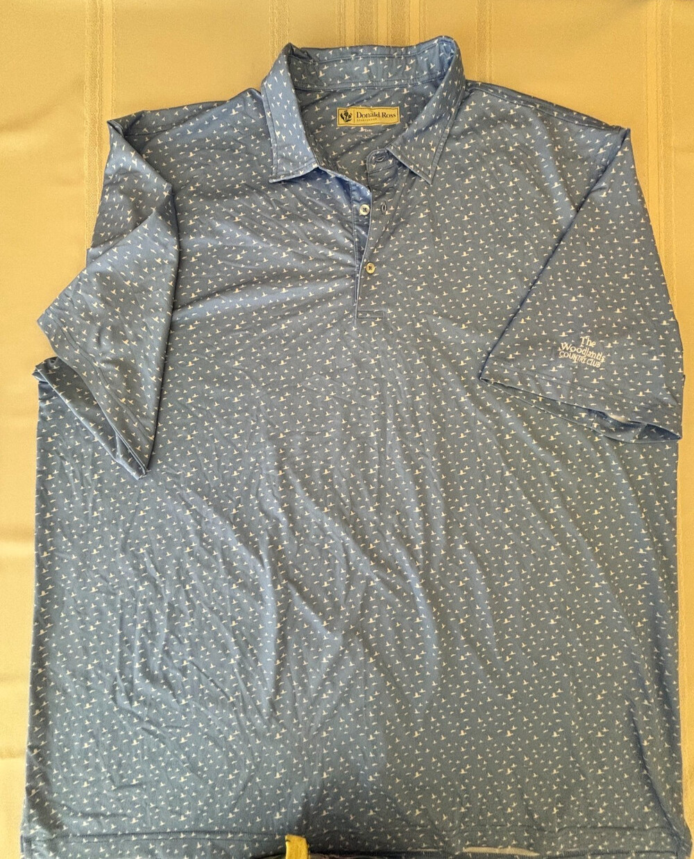 DONALD ROSS Mens Polo Shirt The Woodlands Country Club Logo Luxury 3XL